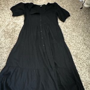 NWOT Old Navy Clip Dot Midi Dress
